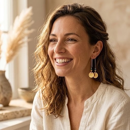 Stef, l'artisane, dans la lumière de son atelier