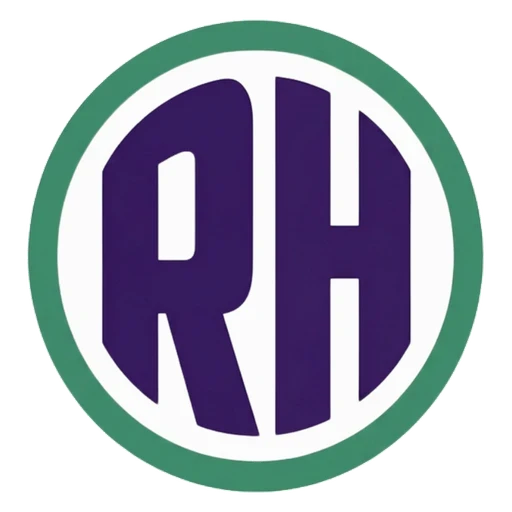 Logo monogramme RH créé sur-mesure pour Mon Bureau RH, cabinet de paie et RH